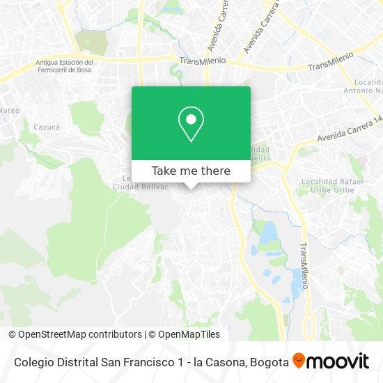 Colegio Distrital San Francisco 1 - la Casona map