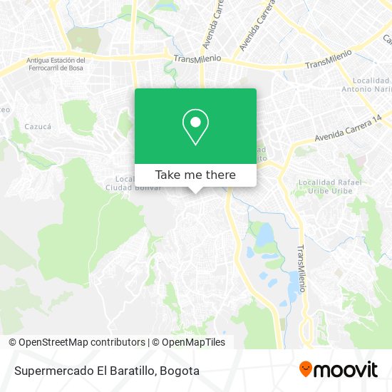 Mapa de Supermercado El Baratillo