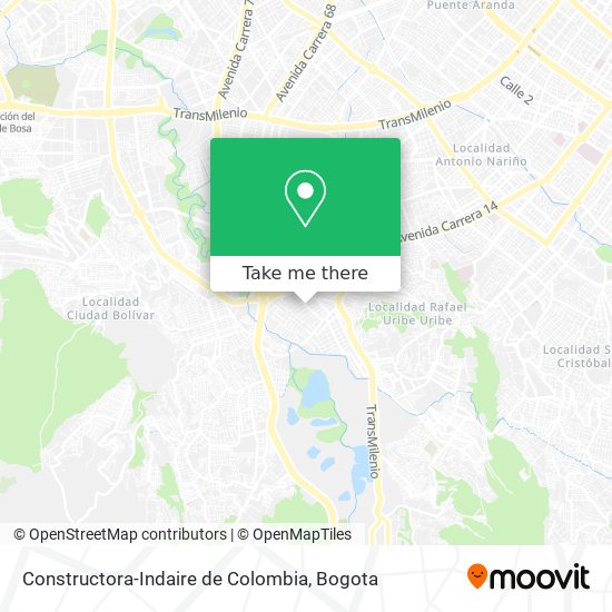 Mapa de Constructora-Indaire de Colombia