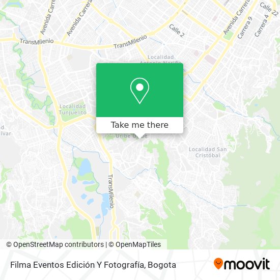 Mapa de Filma Eventos Edición Y Fotografía