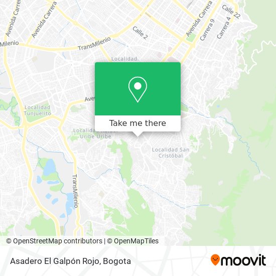 Asadero El Galpón Rojo map