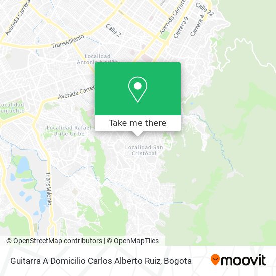 Mapa de Guitarra A Domicilio Carlos Alberto Ruiz