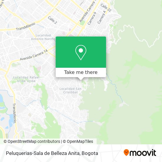 Mapa de Peluquerias-Sala de Belleza Anita