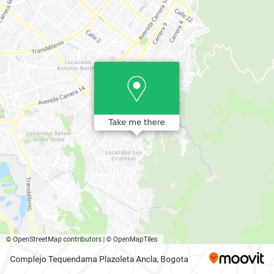 Mapa de Complejo Tequendama Plazoleta Ancla