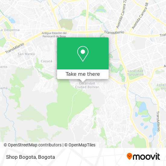 Shop Bogota map