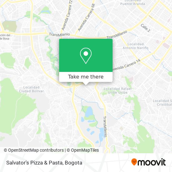 Salvator's Pizza & Pasta map