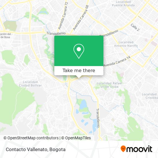 Contacto Vallenato map
