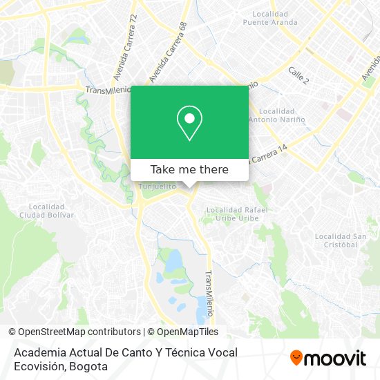 Academia Actual De Canto Y Técnica Vocal Ecovisión map