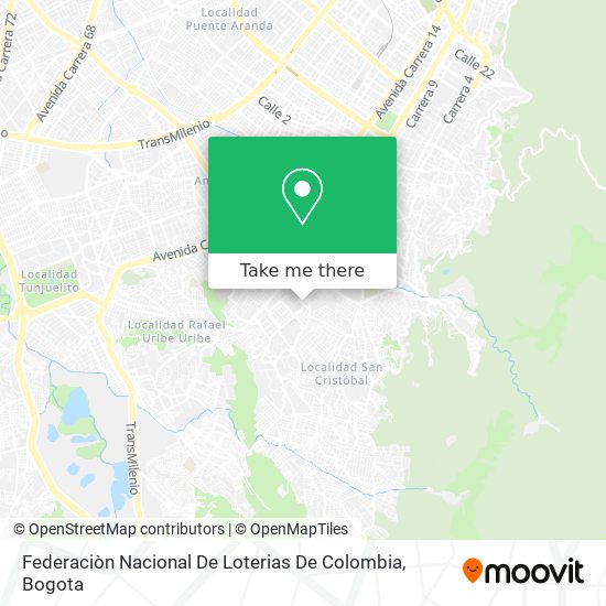 Federaciòn Nacional De Loterias De Colombia map