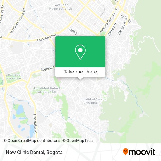 Mapa de New Clinic Dental