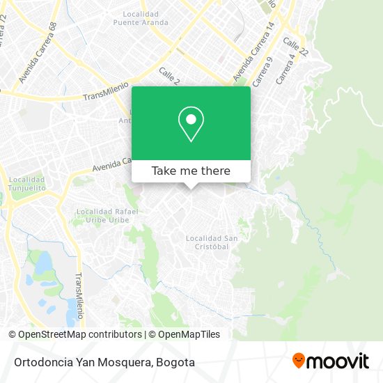 Ortodoncia Yan Mosquera map