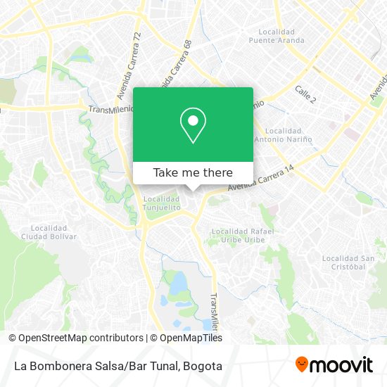 La Bombonera Salsa/Bar Tunal map