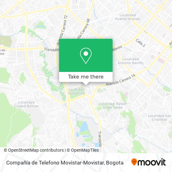 Compañía de Telefono Movistar-Movistar map