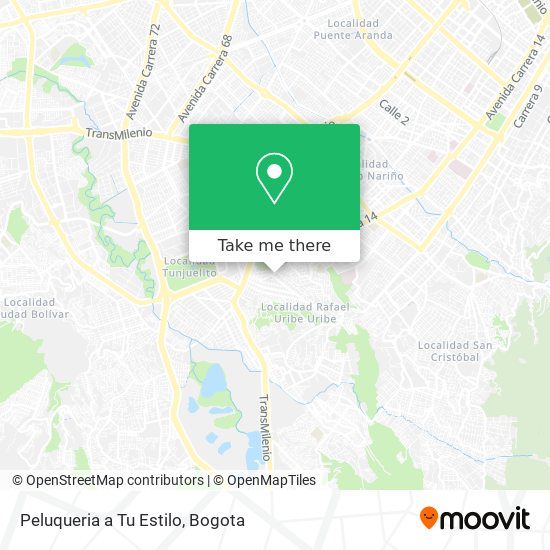 Peluqueria a Tu Estilo map