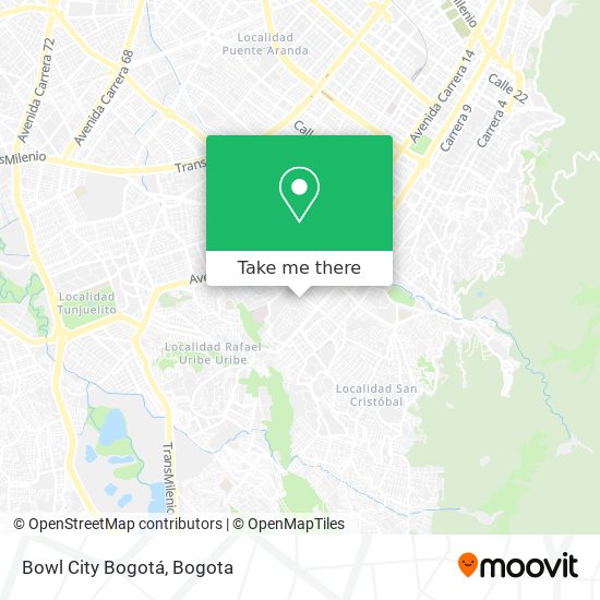 Bowl City Bogotá map