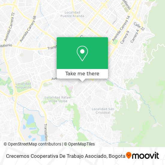 Crecemos Cooperativa De Trabajo Asociado map