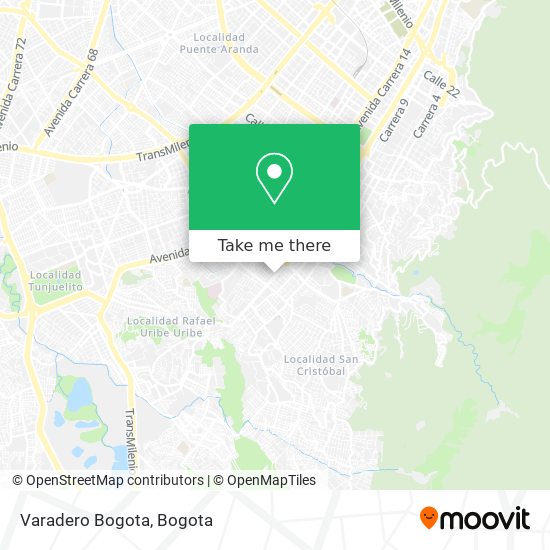 Varadero Bogota map