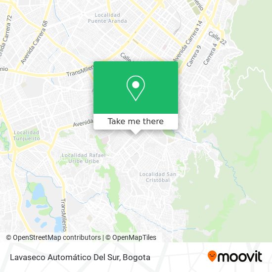 Lavaseco Automático Del Sur map