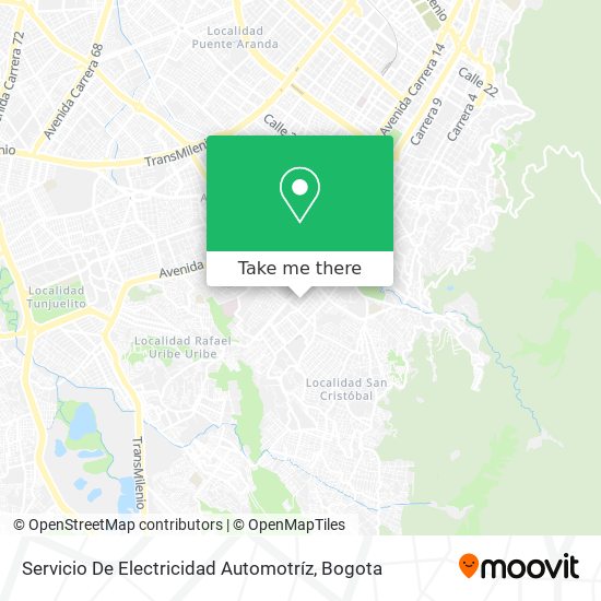 Servicio De Electricidad Automotríz map