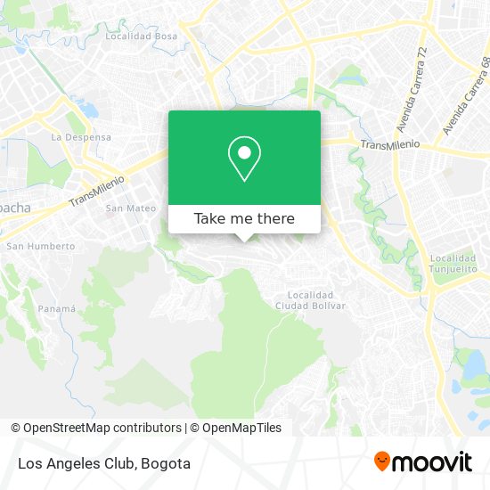 Los Angeles Club map