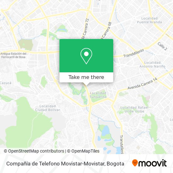 Compañía de Telefono Movistar-Movistar map