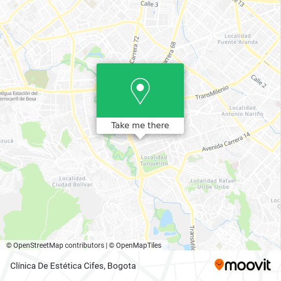 Mapa de Clínica De Estética Cifes