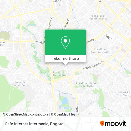 Cafe Internet Intermania map