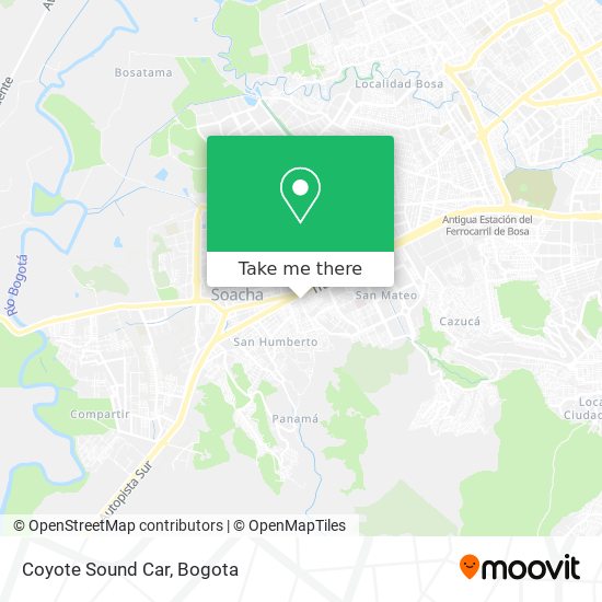 Mapa de Coyote Sound Car