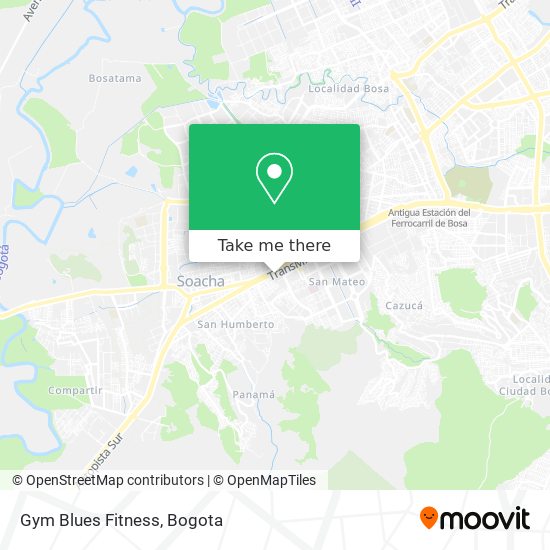 Gym Blues Fitness map