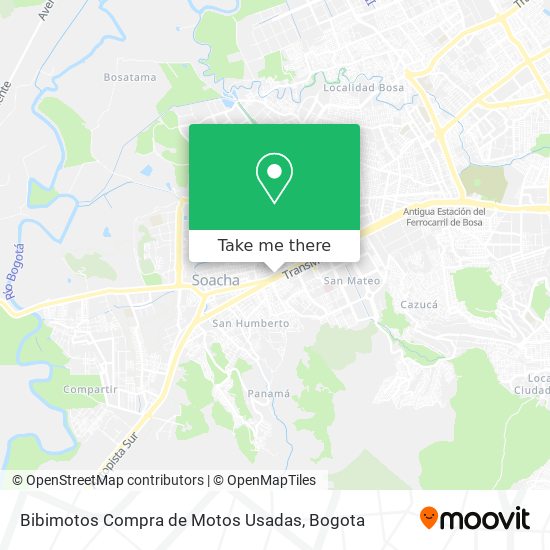 Bibimotos Compra de Motos Usadas map