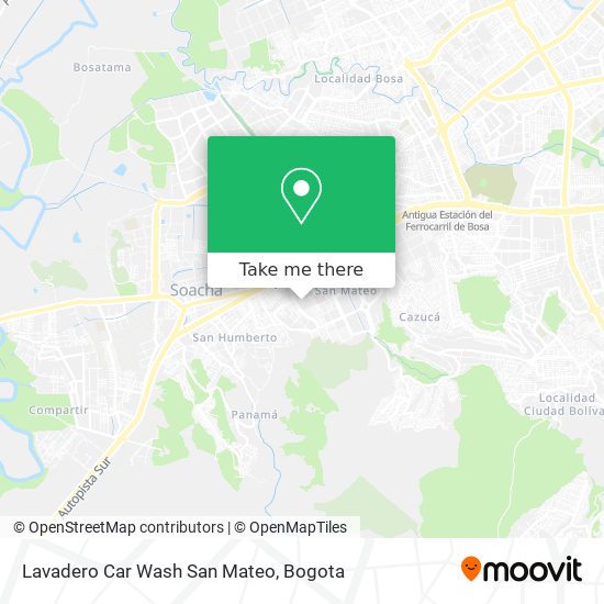 Lavadero Car Wash San Mateo map