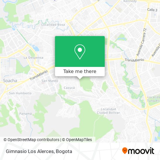 Gimnasio Los Alerces map