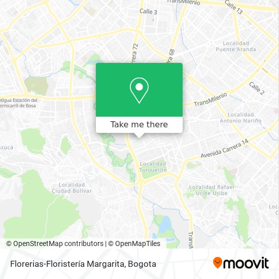 Florerias-Floristería Margarita map