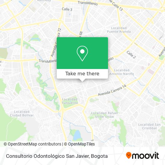 Consultorio Odontológico San Javier map