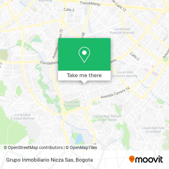 Grupo Inmobiliario Nicza Sas map