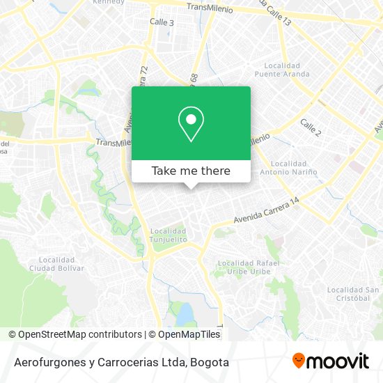 Mapa de Aerofurgones y Carrocerias Ltda