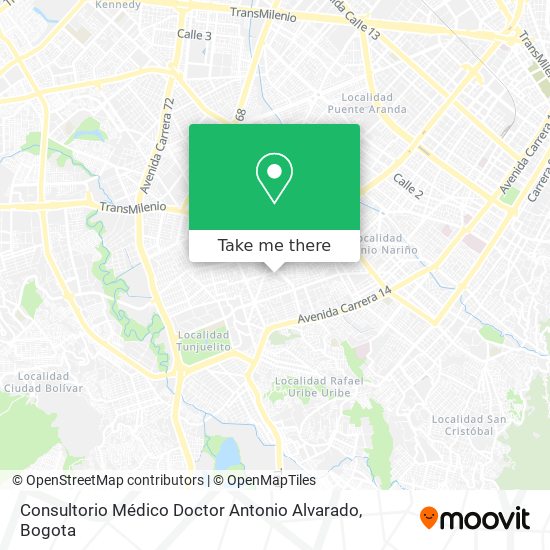 Consultorio Médico Doctor Antonio Alvarado map