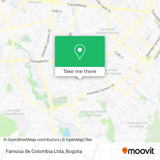 Famosa de Colombia Ltda map