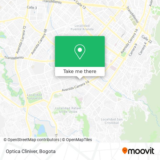 Optica Cliniver map