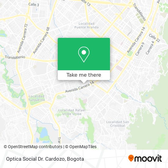 Optica Social Dr. Cardozo map