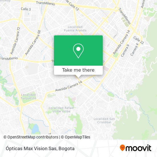 Ópticas Max Vision Sas map