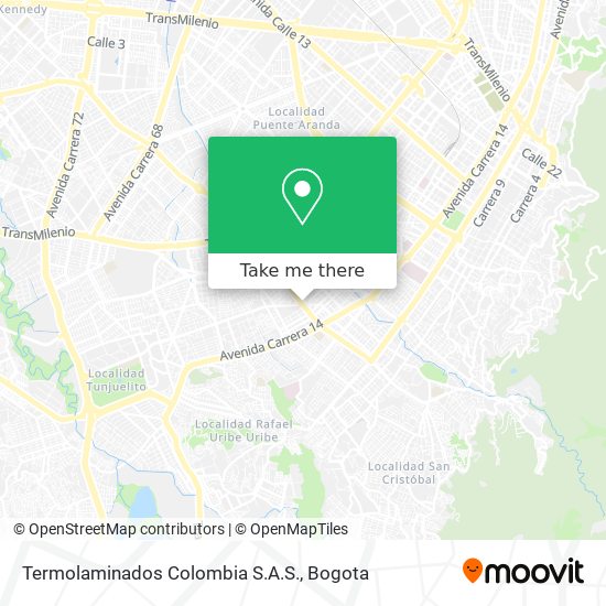 Mapa de Termolaminados Colombia S.A.S.