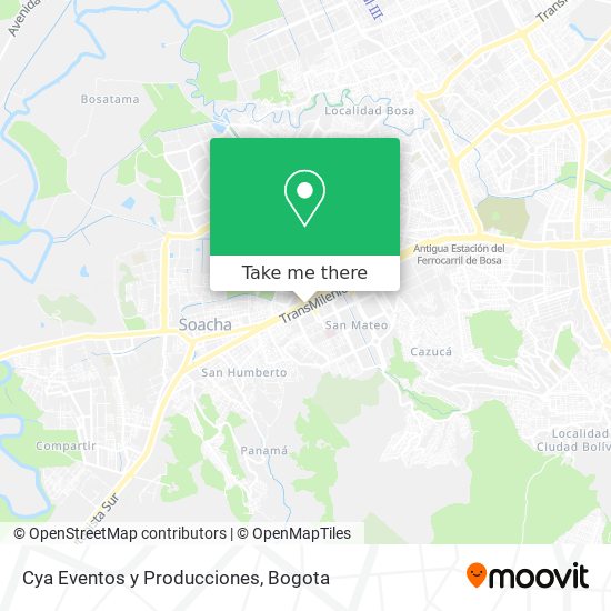 Cya Eventos y Producciones map