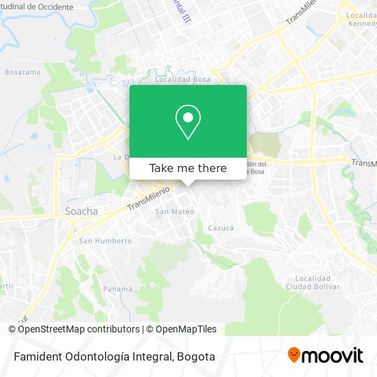 Famident Odontología Integral map