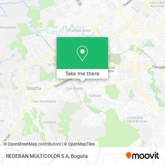 Mapa de REDEBAN MULTICOLOR S A