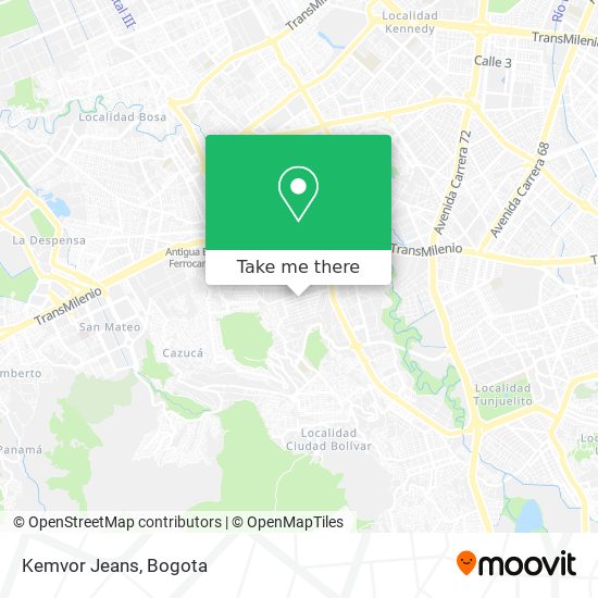 Kemvor Jeans map