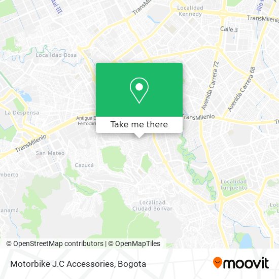 Motorbike J.C Accessories map