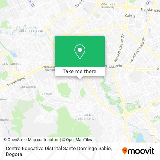 Centro Educativo Distrital Santo Domingo Sabio map