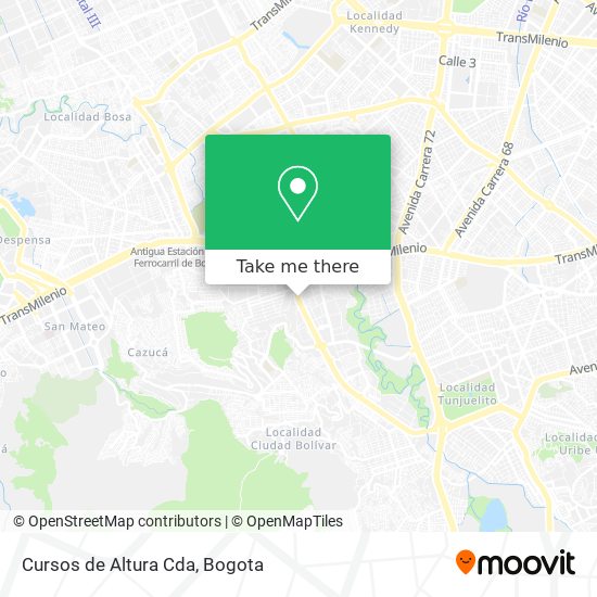 Cursos de Altura Cda map