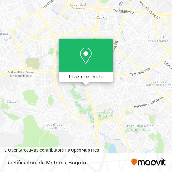 Rectificadora de Motores map